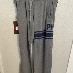 Pink boyfriend sweat pants